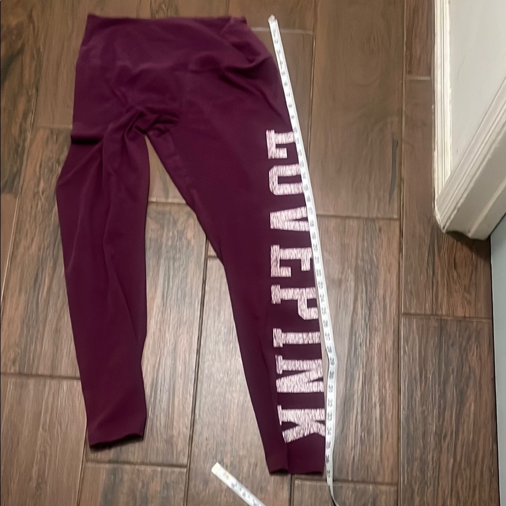 PINK Victoria's Secret Leggings - Burgundy - Picture 6 of 7